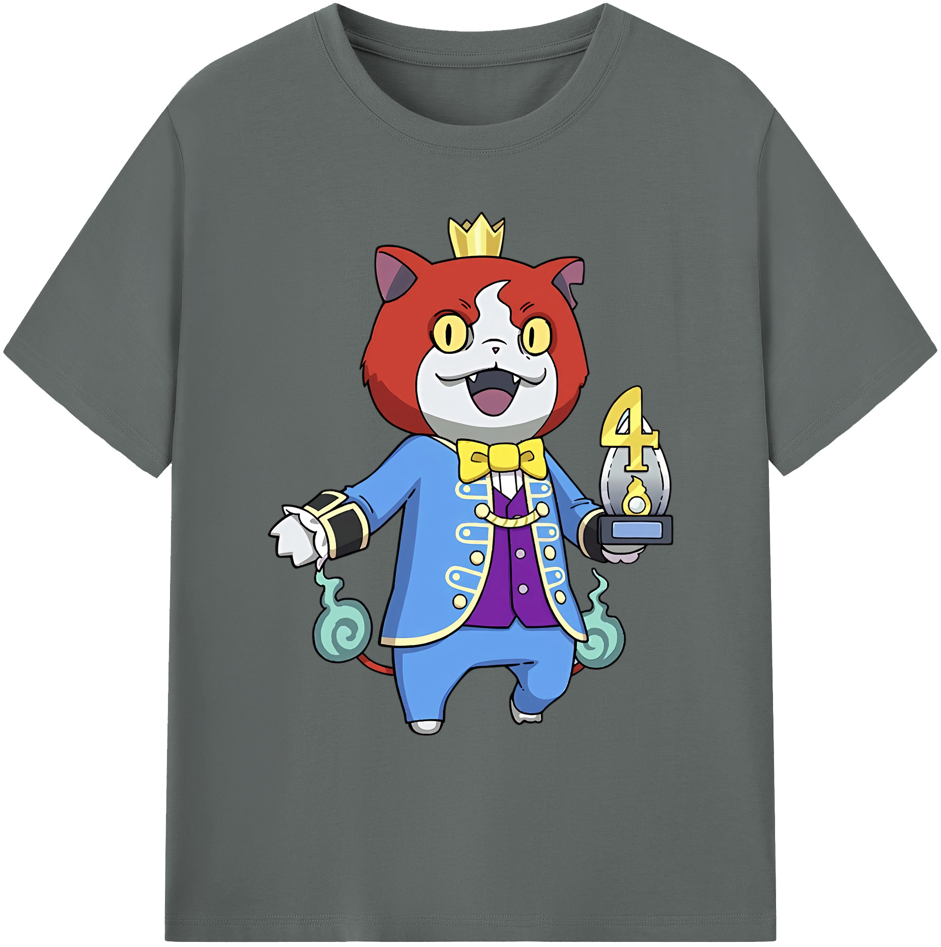 （画像用） 妖怪ウォッチ Yo-kai Watch 綿100％ メンズ半袖Tシャツ｜肌触りやわらか＆通気性